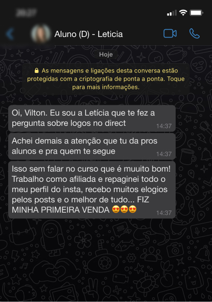 Depoimento Leticia