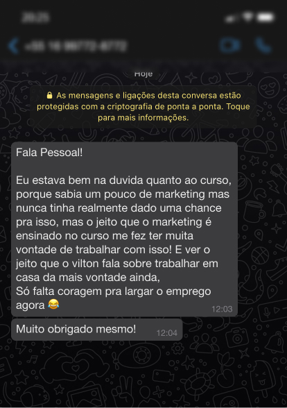 Depoimento Aluno 2